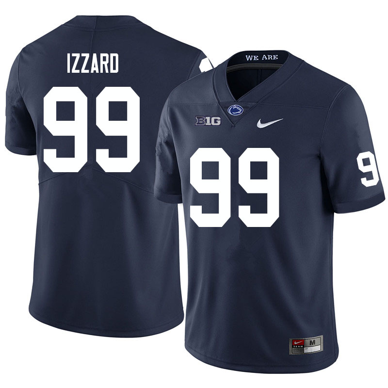 NCAA Nike Men's Penn State Nittany Lions Coziah Izzard #99 College Football Authentic Navy Stitched Jersey SHC4898OY